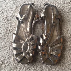 Anthropologie Lucky Penny brand copper sandals